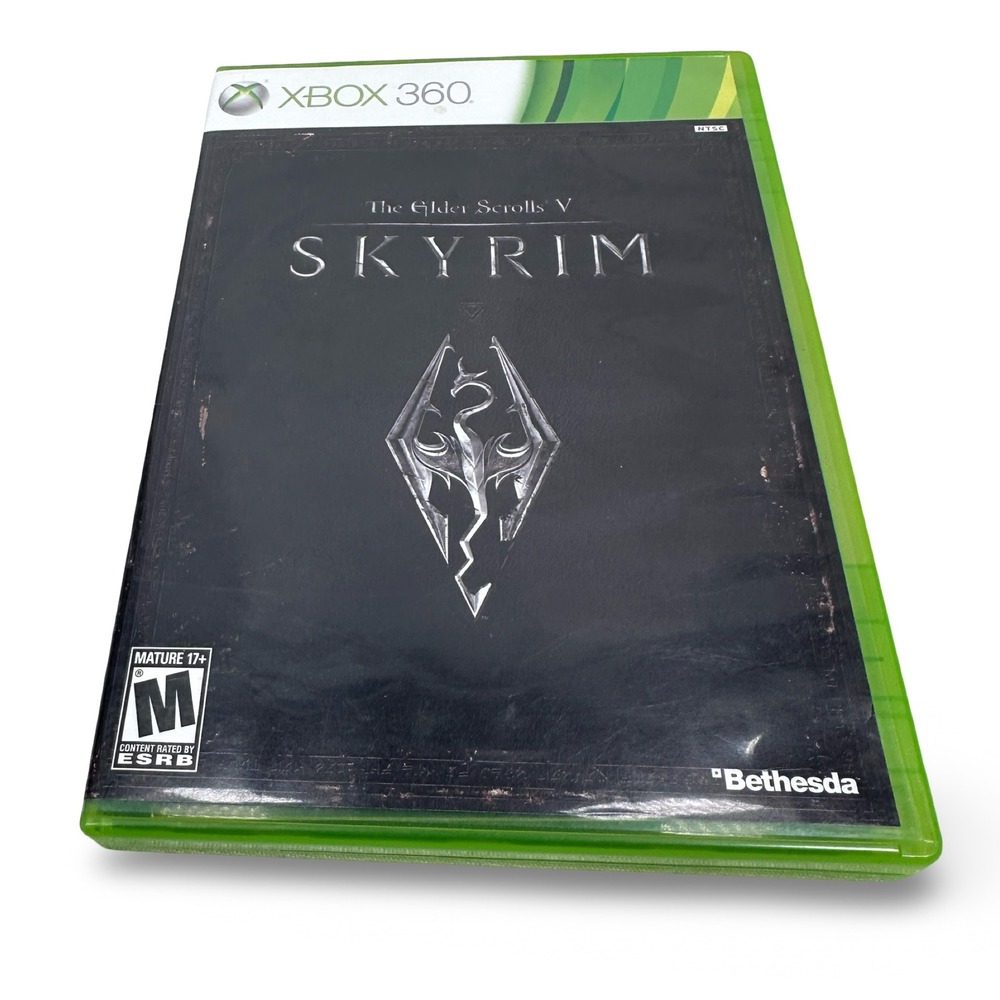 The Elder Scrolls V Skyrim Xbox 360 Bethesda RPG Game with Map and Manual 2011
